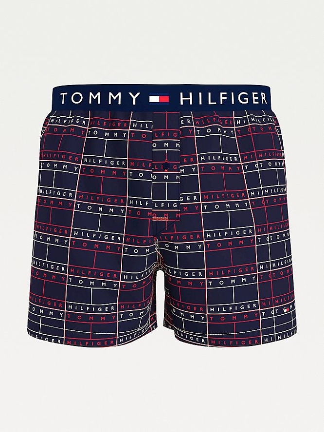 Tommy Hilfiger Logo Waistband Baumwoll Boxer Unterwäsche Herren Rot | AT895CYBF