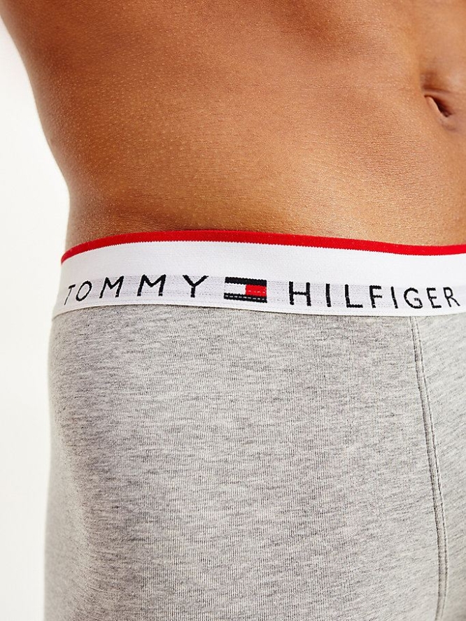 Tommy Hilfiger Logo Waistband Trunks Unterwäsche Herren Grau | AT015RJMO