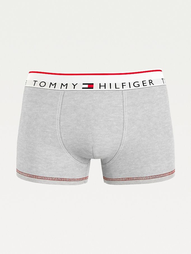 Tommy Hilfiger Logo Waistband Trunks Unterwäsche Herren Grau | AT015RJMO