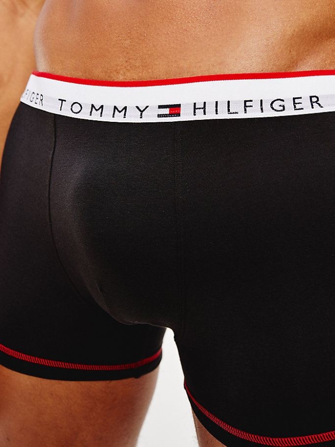 Tommy Hilfiger Logo Waistband Trunks Unterwäsche Herren Schwarz | AT398CEAF