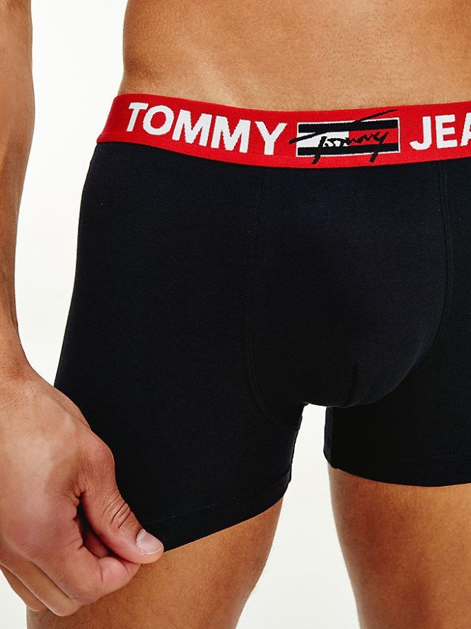 Tommy Hilfiger Logo Waistband Trunks Unterwäsche Herren Dunkelblau | AT719DXOG