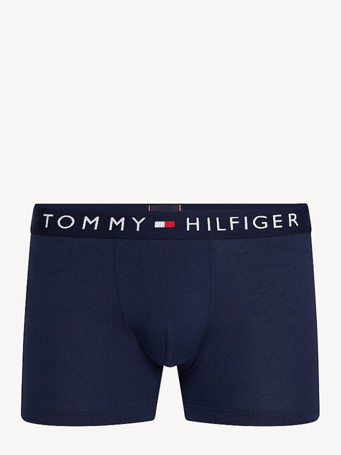 Tommy Hilfiger Logo Waistband Trunks Unterwäsche Herren Navy | AT814MUBA