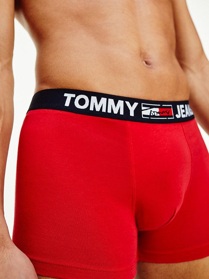 Tommy Hilfiger Logo Waistband Trunks Unterwäsche Herren Rot | AT973APHF