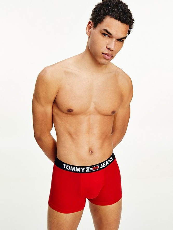 Tommy Hilfiger Logo Waistband Trunks Unterwäsche Herren Rot | AT973APHF