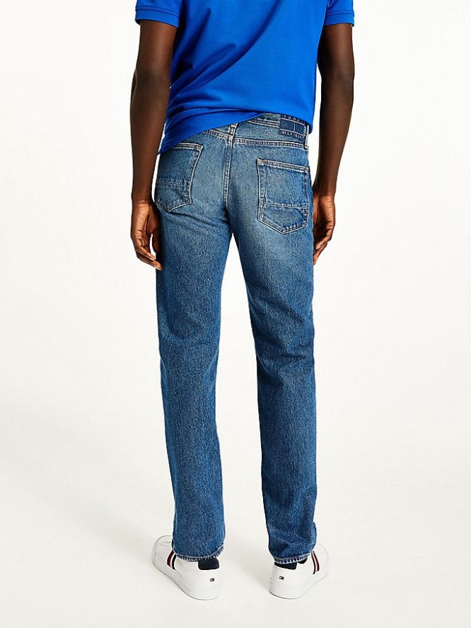 Tommy Hilfiger Mercer Regular Faded Jeans Herren Indigo | AT930AWHU