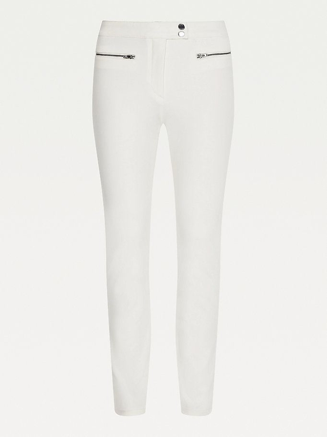 Tommy Hilfiger Mid Rise Slim Ankle Length Leggings Damen Weiß | AT405OVET