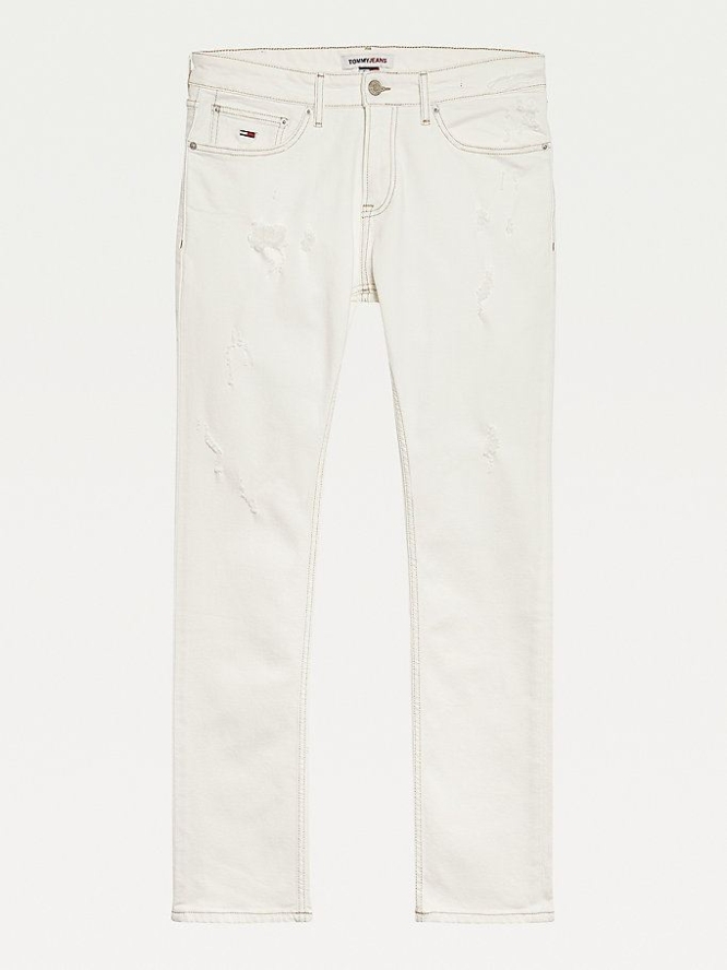 Tommy Hilfiger Mom High Rise Tapered Jeans Damen Weiß | AT256AOMR