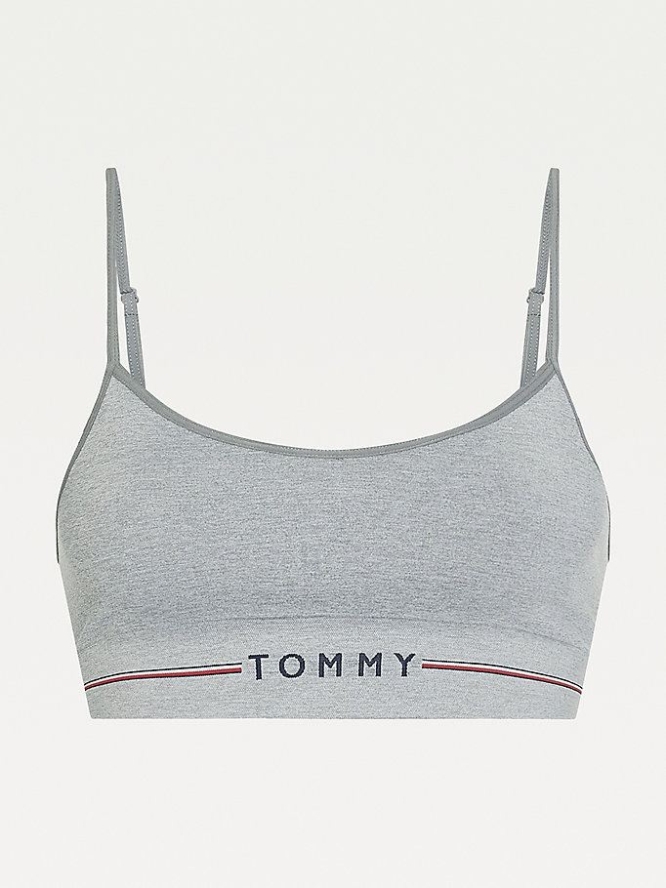 Tommy Hilfiger Non-Wired Seamless Push-Up Bralette Unterwäsche Damen Grau | AT459GNDS