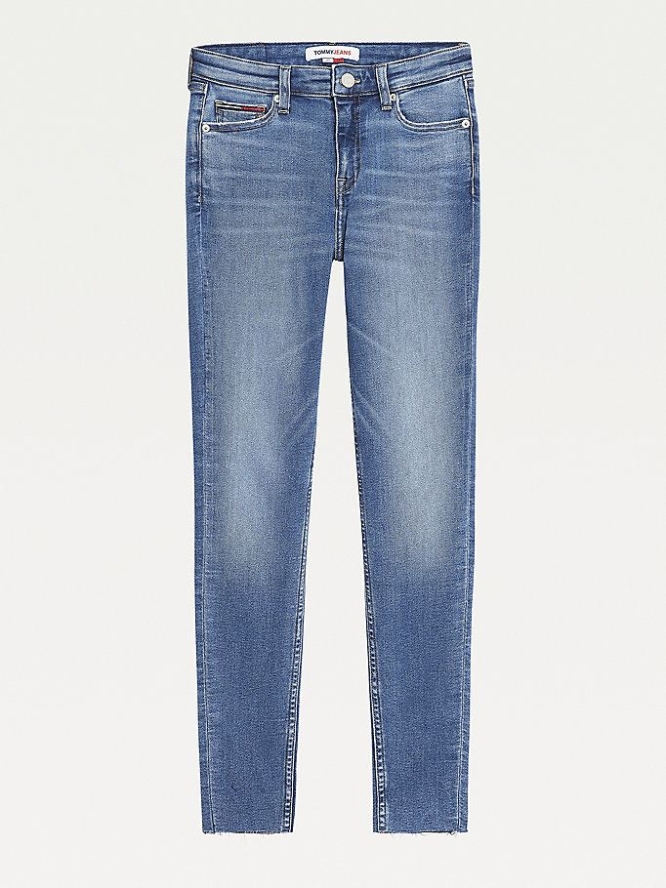 Tommy Hilfiger Nora Mid Rise Schlank Ankle Jeans Damen Dunkelblau | AT673GYWE