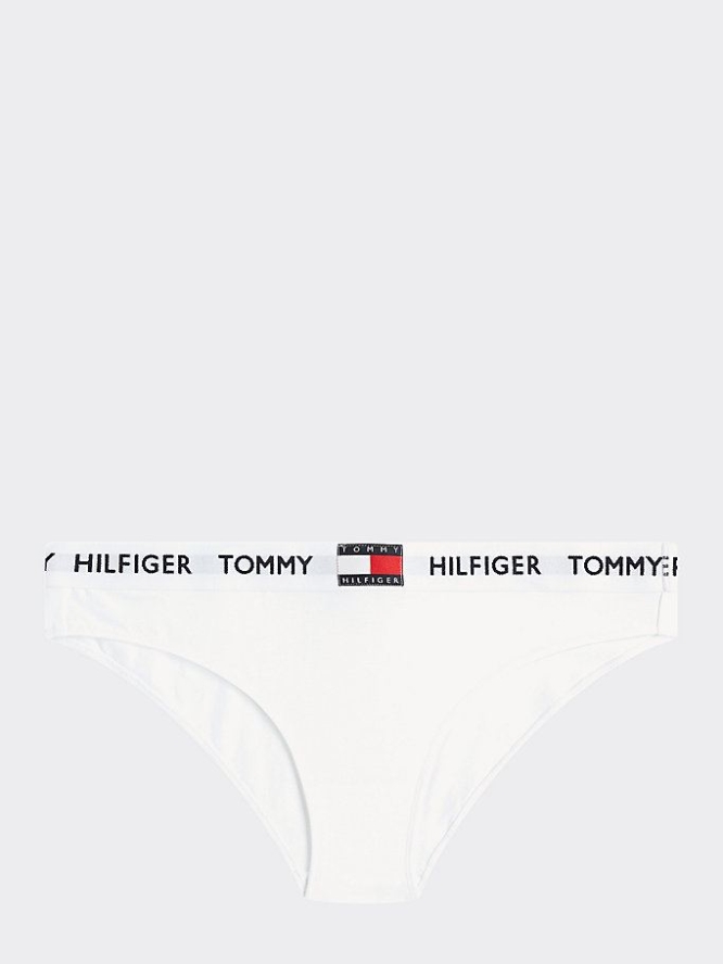 Tommy Hilfiger Organic Baumwoll Blend Waistband Briefs Unterwäsche Damen Weiß | AT762QZLR