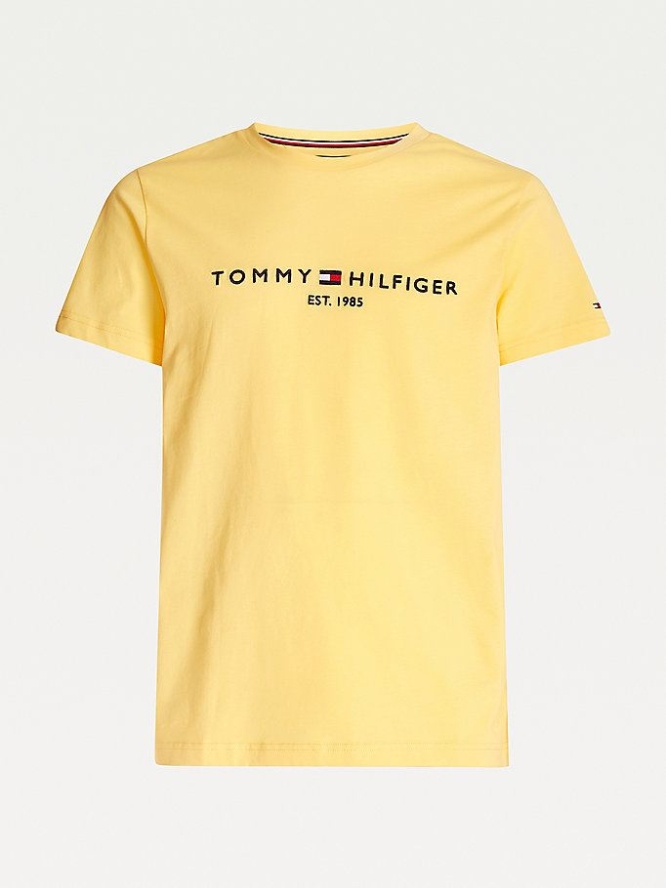 Tommy Hilfiger Organic Baumwoll Logo T-shirts Herren Orange | AT108RXCO