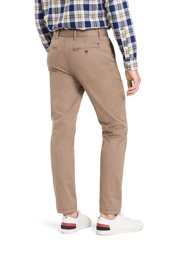 Tommy Hilfiger Organic Stretch Twill Chino-hosen Herren Khaki | AT964EIPQ