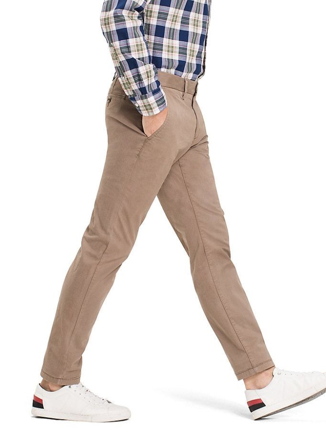 Tommy Hilfiger Organic Stretch Twill Chino-hosen Herren Khaki | AT964EIPQ