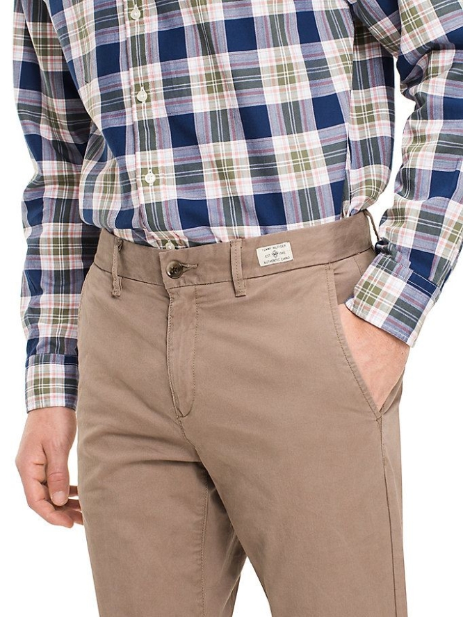 Tommy Hilfiger Organic Stretch Twill Chino-hosen Herren Khaki | AT964EIPQ