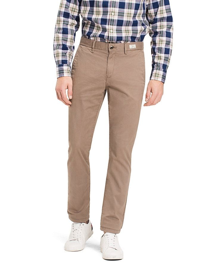 Tommy Hilfiger Organic Stretch Twill Chino-hosen Herren Khaki | AT964EIPQ