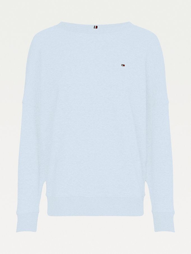 Tommy Hilfiger Oversized Long Sleeve Sweatshirts Damen Blau | AT269GSUK