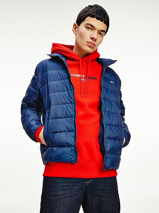 Tommy Hilfiger Packable Laufschuhe Down Filled Gesteppt Jacke Herren Hellnavy | AT079QFRP