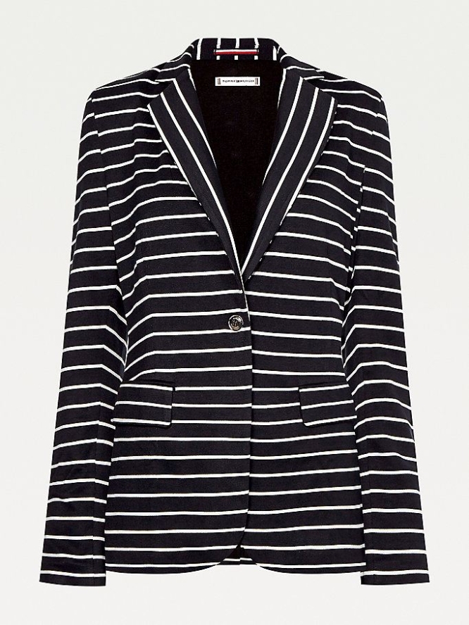 Tommy Hilfiger Pinstripe Blazer Damen Stripes | AT714ZPGR