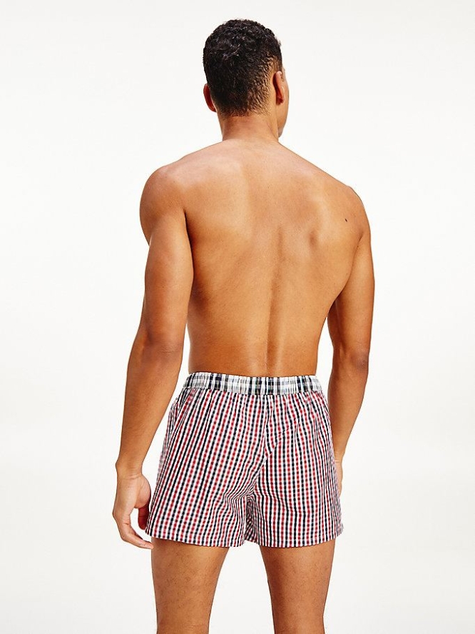 Tommy Hilfiger Plaid Woven Boxers Unterwäsche Herren Rot | AT047PCWE