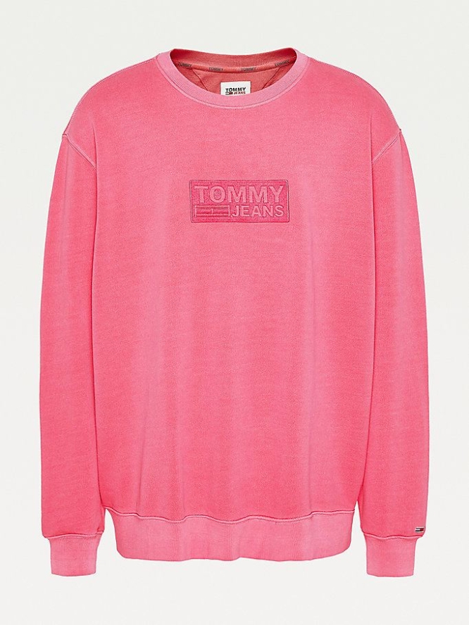 Tommy Hilfiger Plus Tonal Logo Sweatshirts Herren Hellrosa | AT156TQLD