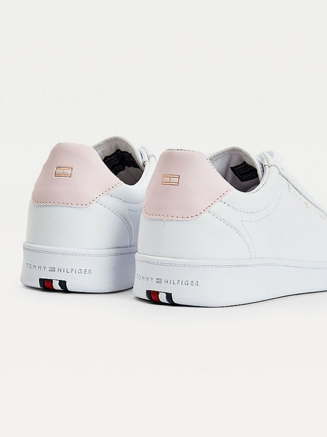 Tommy Hilfiger Premium Tennis Inspired Hybrid Sneakers Damen Hellrosa | AT065ZRUV