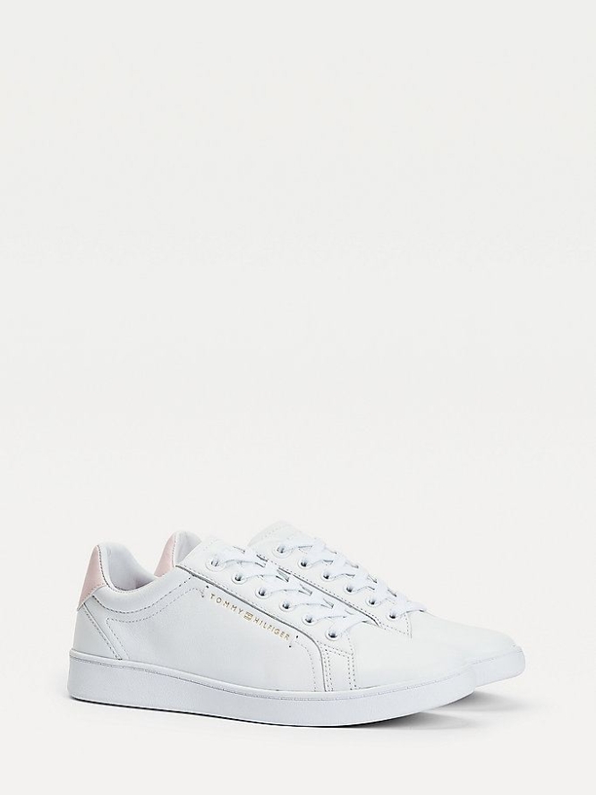 Tommy Hilfiger Premium Tennis Inspired Hybrid Sneakers Damen Hellrosa | AT065ZRUV