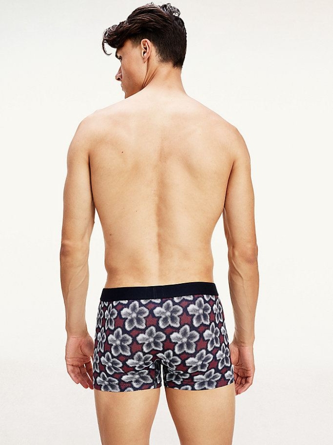 Tommy Hilfiger Print Trunks Unterwäsche Herren Rot | AT143SIVY