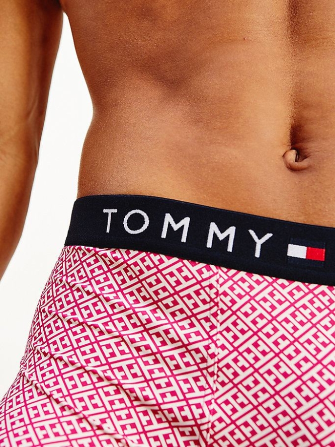 Tommy Hilfiger Print Trunks Unterwäsche Herren Rot | AT628OIRH