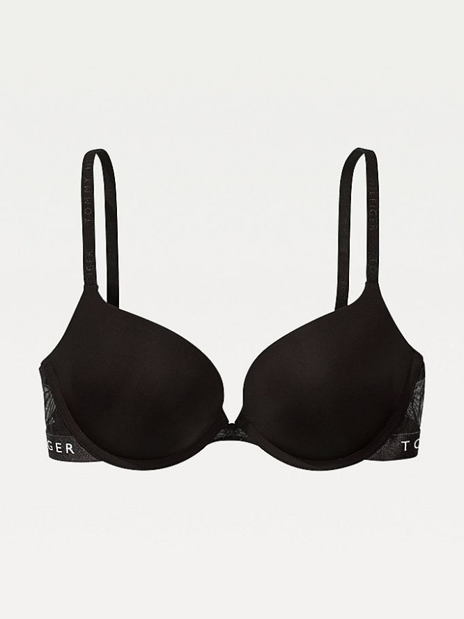 Tommy Hilfiger Push-Up Regular Fit Bra Unterwäsche Damen Schwarz | AT867GVKX