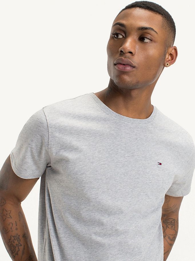 Tommy Hilfiger Regular Fit Crew T-shirts Herren Grau | AT251ZHRW