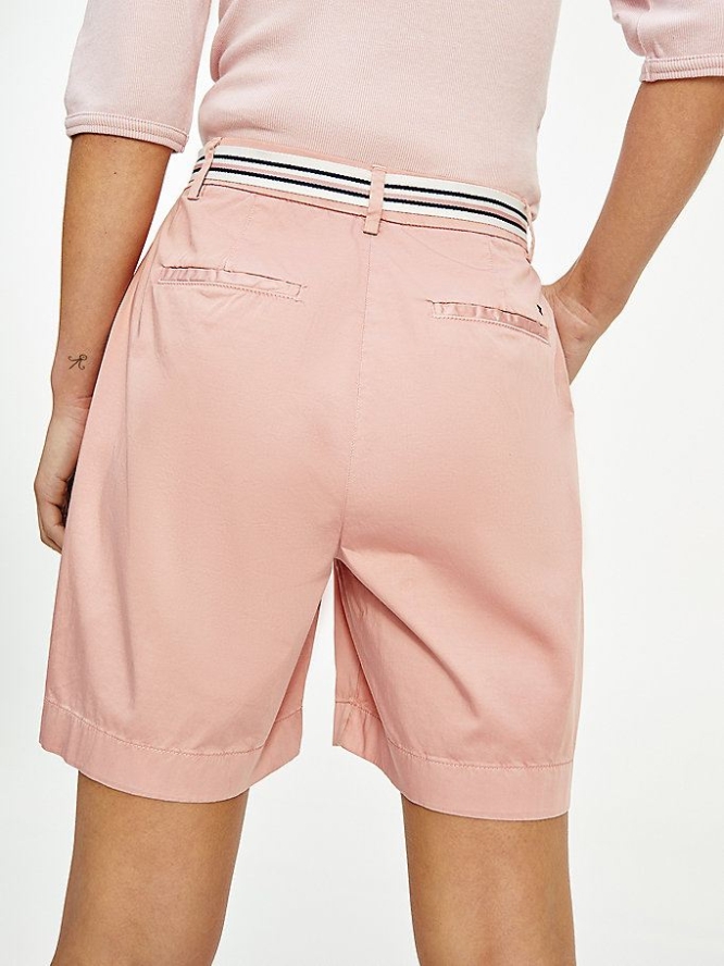 Tommy Hilfiger Relaxed Fit Chino Kurze Hose Damen Rosa | AT624LDTX