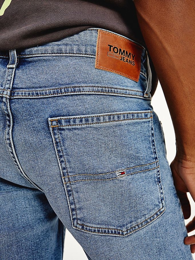 Tommy Hilfiger Ronnie Relaxed Turn-Up Hem Denim Kurze Hose Herren Dunkelblau | AT105FECN