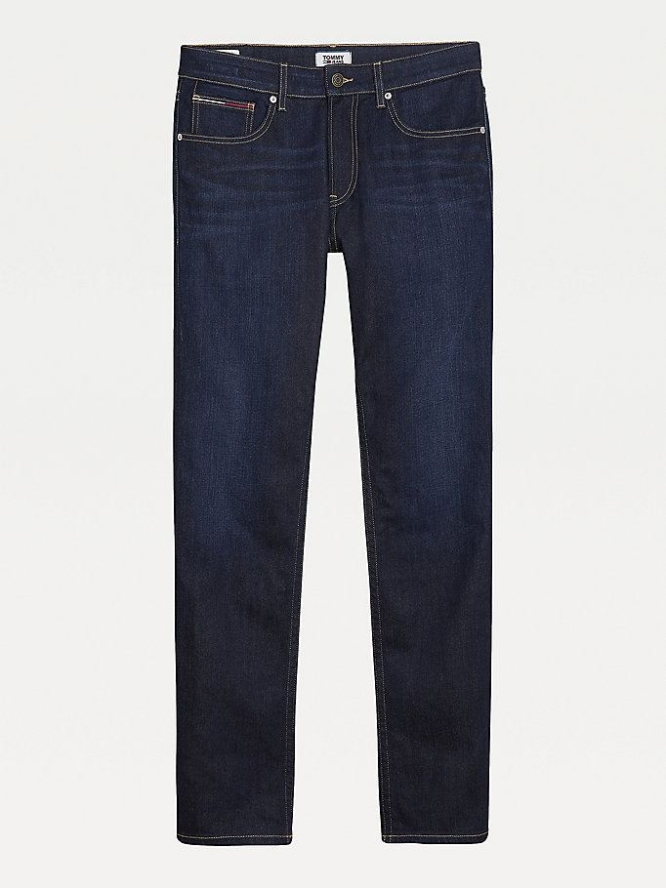 Tommy Hilfiger Ryan Gerade Stretch Jeans Herren Dunkelblau | AT209IQHK