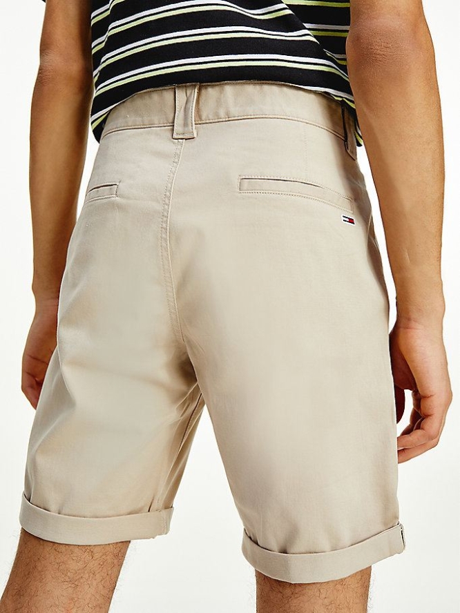 Tommy Hilfiger Scanton Regular Chino Kurze Hose Herren Beige | AT836EJDR