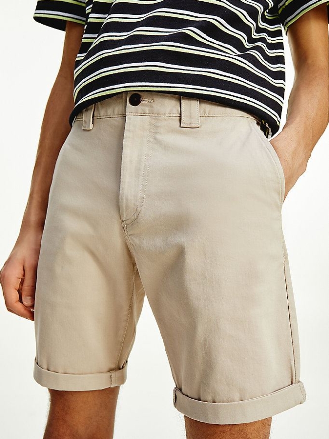 Tommy Hilfiger Scanton Regular Chino Kurze Hose Herren Beige | AT836EJDR