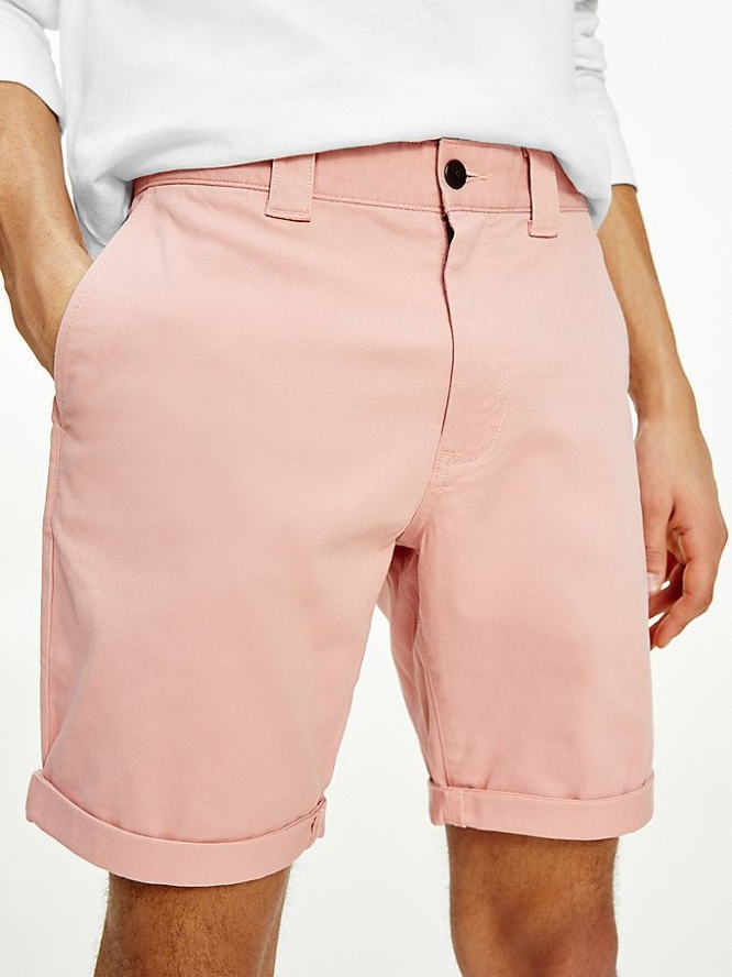 Tommy Hilfiger Scanton Regular Chino Kurze Hose Herren Rosa | AT954EGIJ