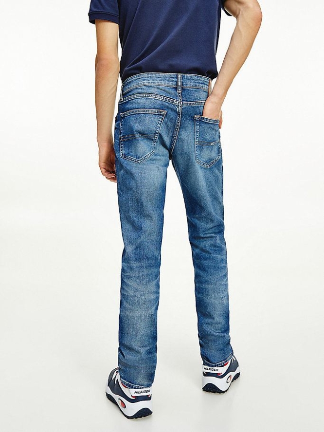 Tommy Hilfiger Scanton Slim Faded Jeans Herren Dunkelblau | AT321CPDO