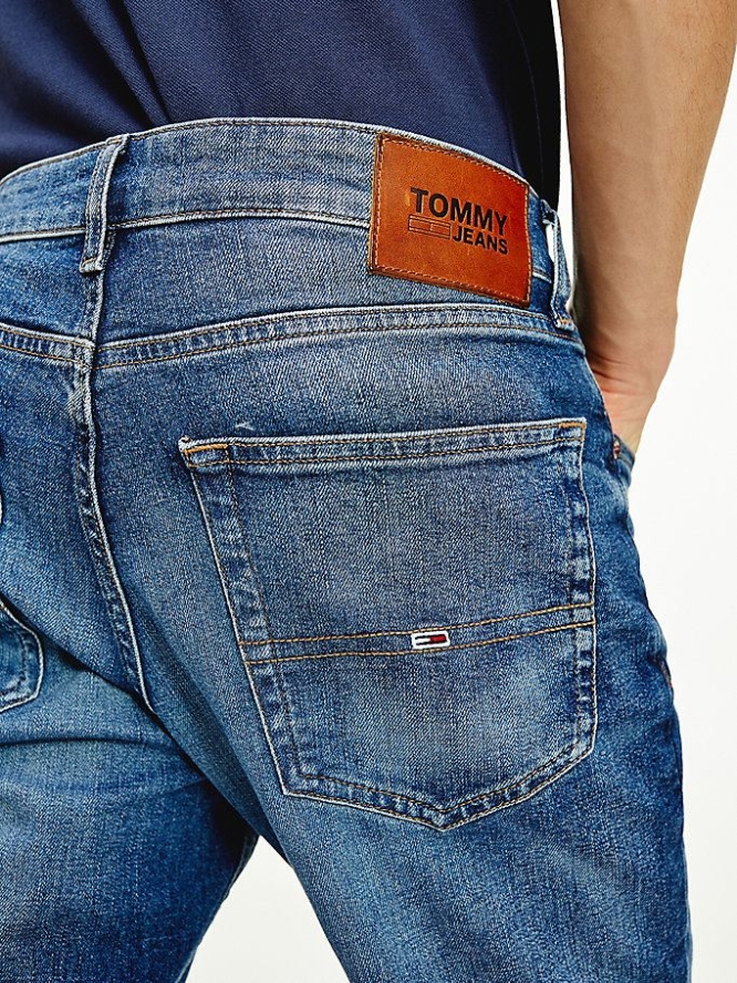 Tommy Hilfiger Scanton Slim Faded Jeans Herren Dunkelblau | AT321CPDO