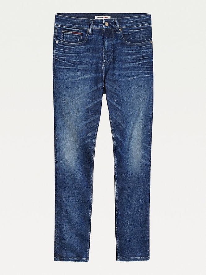 Tommy Hilfiger Scanton Slim Faded Jeans Herren Blau | AT380RMZQ