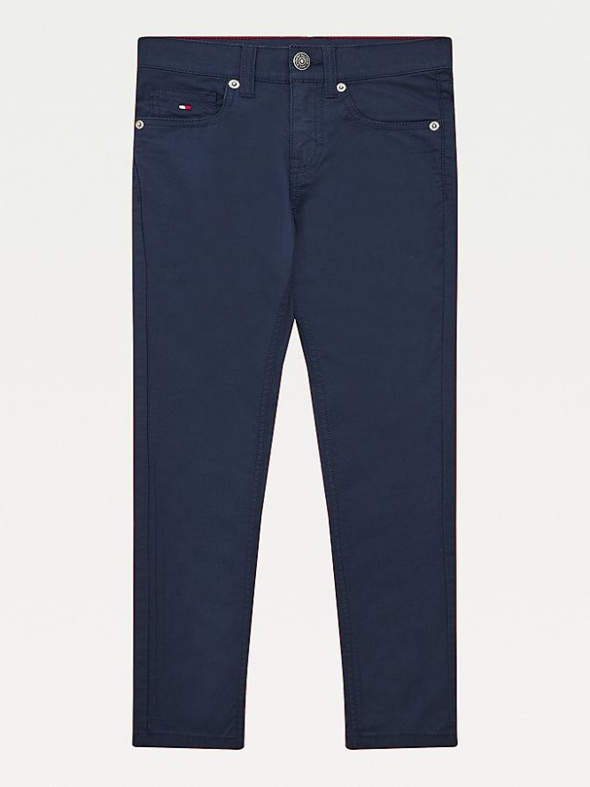 Tommy Hilfiger Scanton Slim Hosen Kinder Hellnavy | AT256DHAE