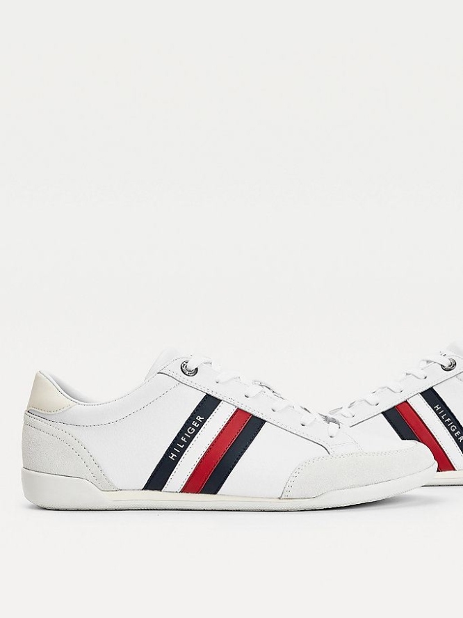 Tommy Hilfiger Signature Detail Cupsole Sneakers Herren Weiß | AT308EJLB