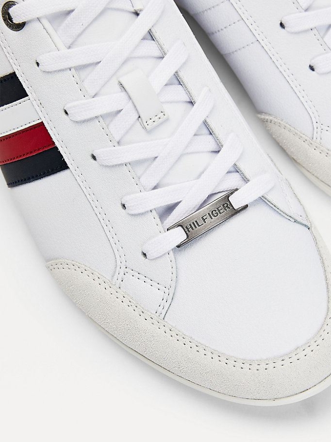 Tommy Hilfiger Signature Detail Cupsole Sneakers Herren Weiß | AT308EJLB