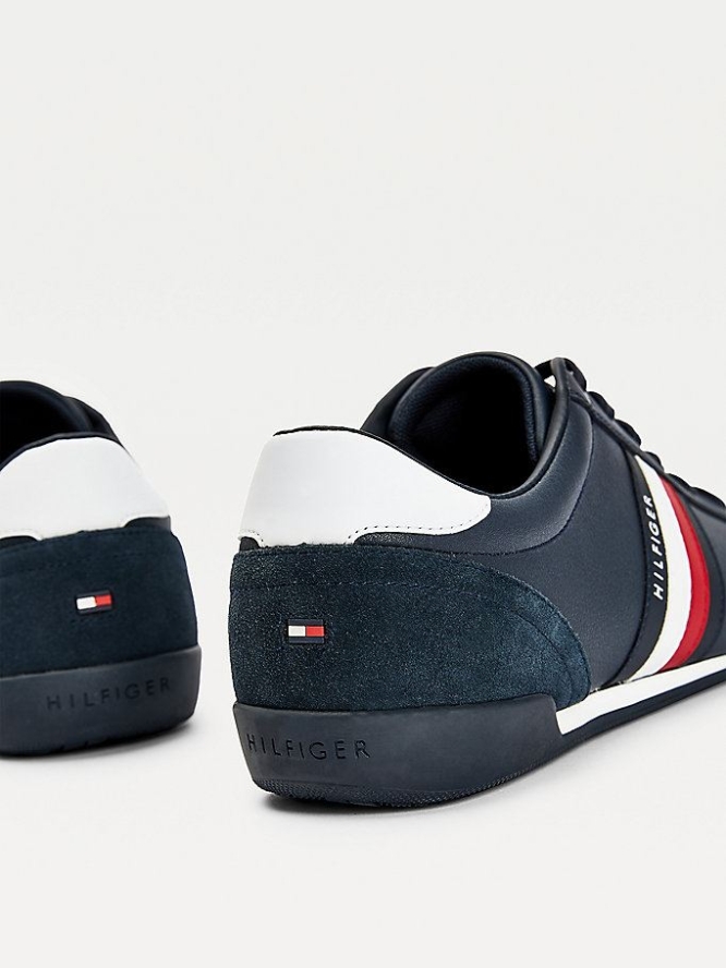 Tommy Hilfiger Signature Detail Cupsole Sneakers Herren Dunkelblau | AT794CUJQ