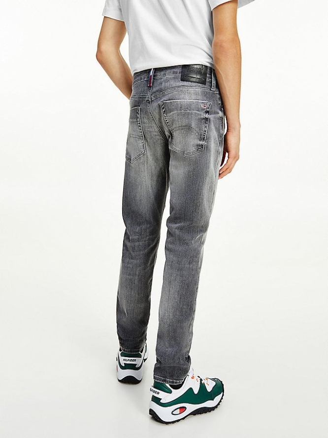 Tommy Hilfiger Simon Schlank Jeans Herren Grau | AT249KAUW