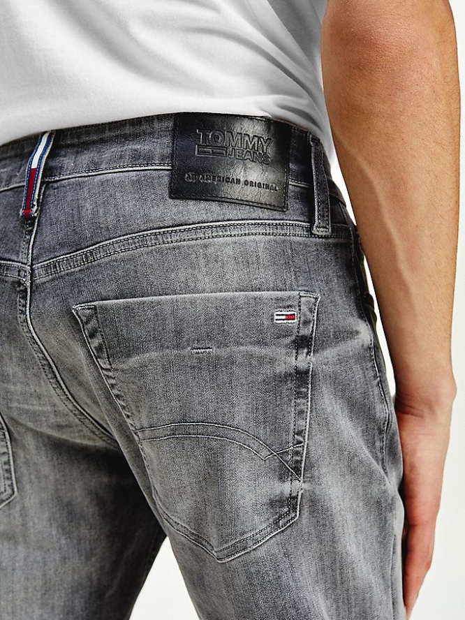 Tommy Hilfiger Simon Schlank Jeans Herren Grau | AT249KAUW