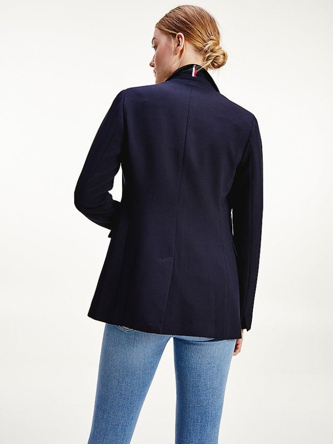 Tommy Hilfiger Single Breasted Blazer Damen Dunkelblau | AT235EPDL