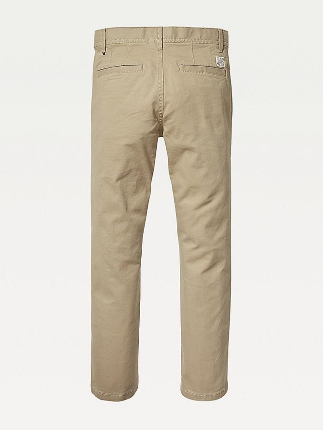 Tommy Hilfiger Slim Fit Chino-hosen Kinder Khaki | AT213NPQM