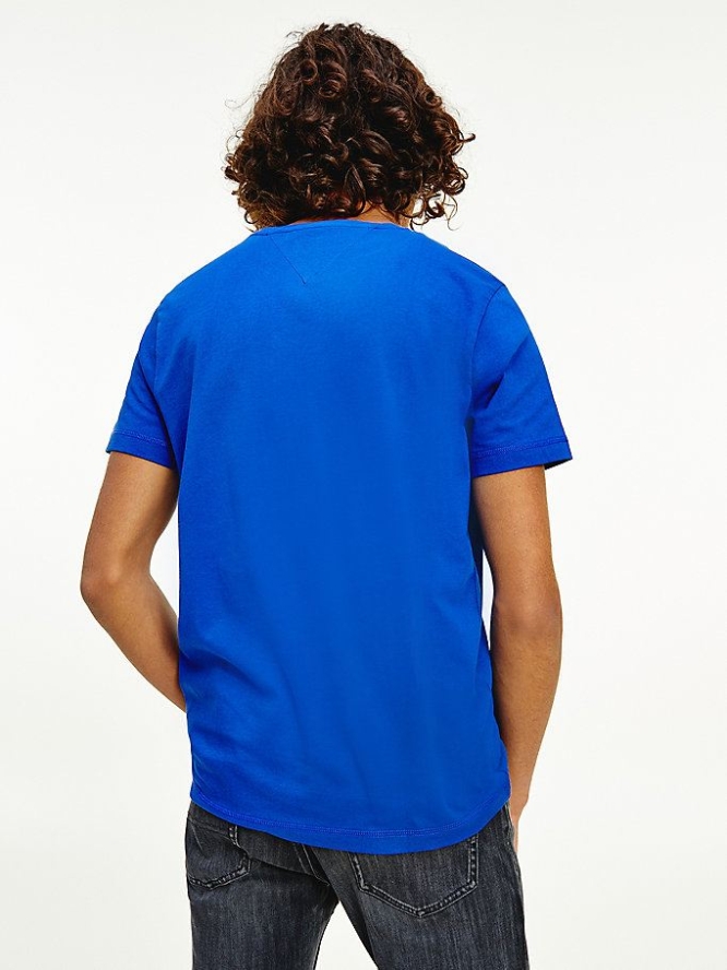 Tommy Hilfiger Slim Fit High Neck T-shirts Herren Blau | AT417LTSF