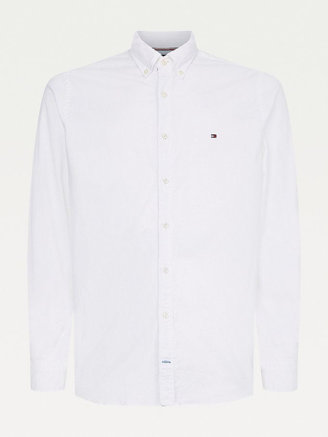 Tommy Hilfiger Slim Fit Oxford Hemd Herren Weiß | AT146PHRK