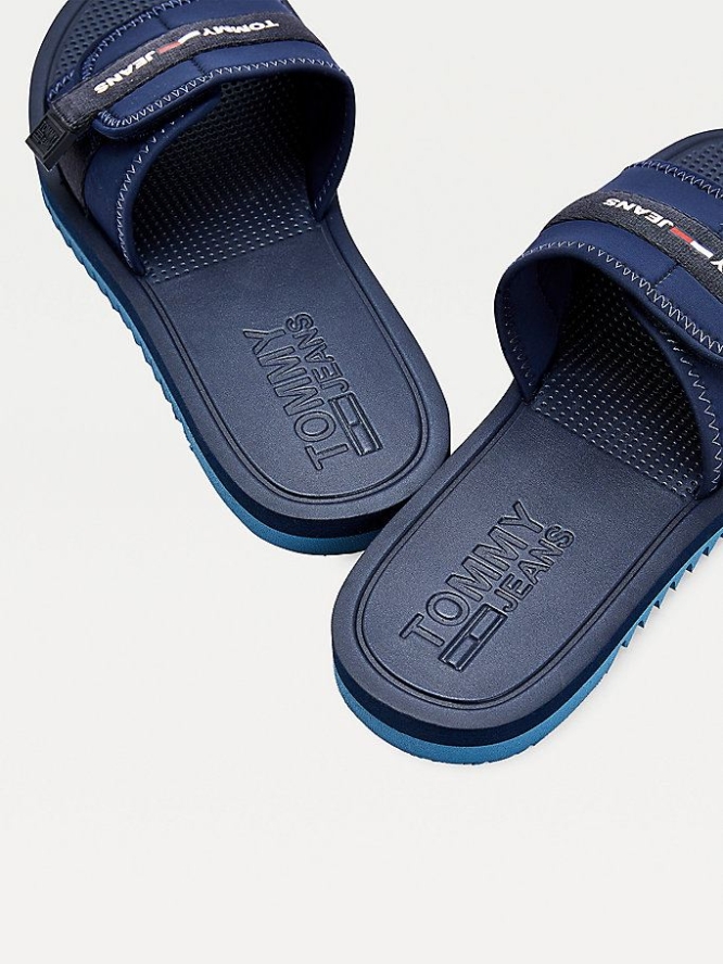 Tommy Hilfiger Slip-On Sandalen Herren Hellnavy | AT952CJGP